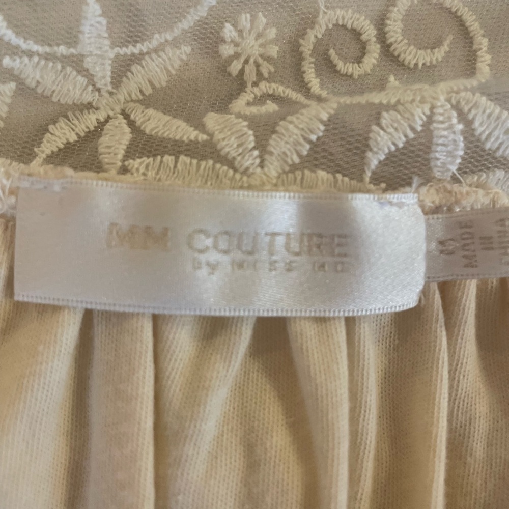 Tan Pleated Embellished Bib Collar Blouse
